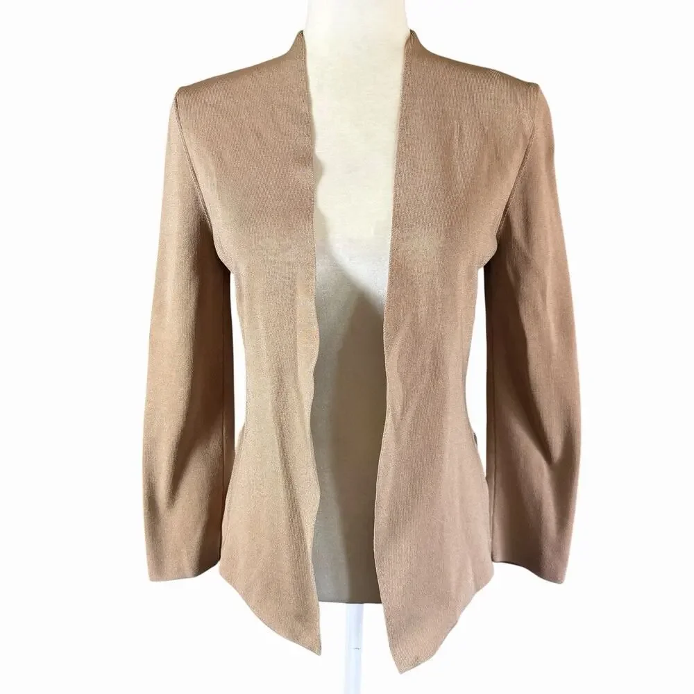 Mm Lafleur Womens Woolf Jardigan Taupe Pearl M Minimalist Capsule Career City